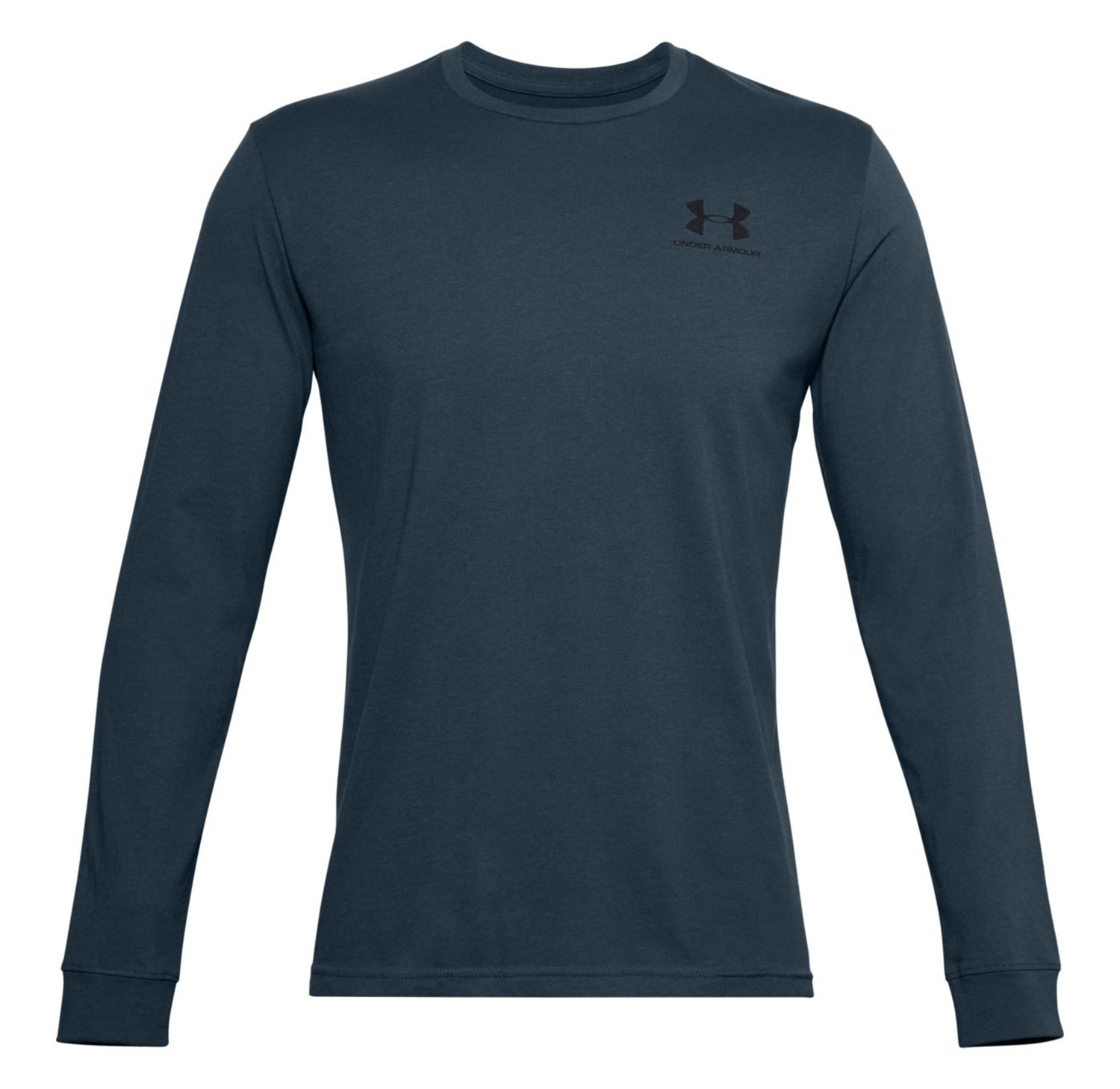 Under Armour Men's UA Sportstyle Left Chest Long Sleeve T-Shirt Tech Blue /  Black