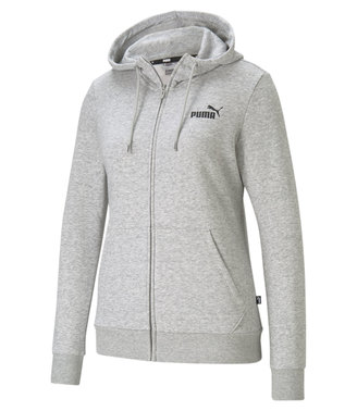 puma essential full zip hoodie